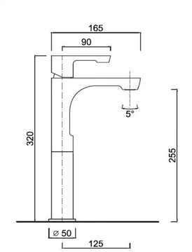 EGO - F5711SC - Countertop single handle washbasin mixer by Rubinetteria Giulini - view 3